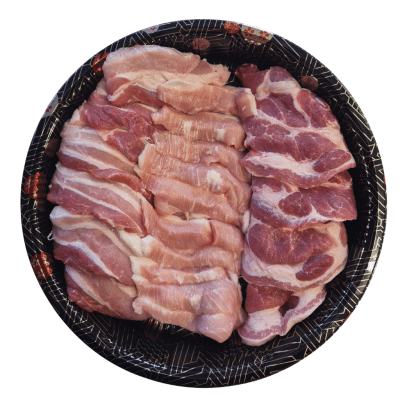 Fresh Pork BBQ Set A - Belly 500g & Jowl 250g & Pork Neck 500g