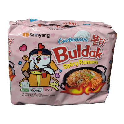 Samyang Buldak Hot Chicken Ramen Carbonara 130gx5pk