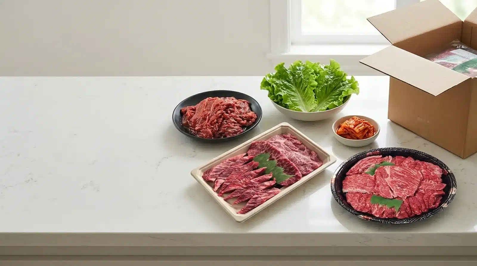 Premium Korean BBQ meat delivered fresh and ready to cook at home